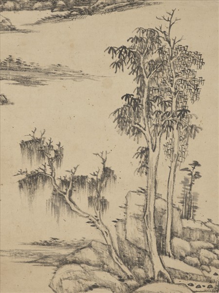 清王原祁山水　軸
