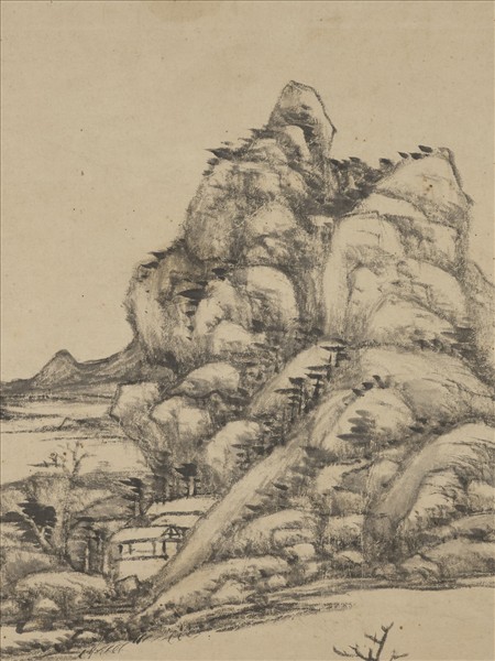 清王原祁山水　軸