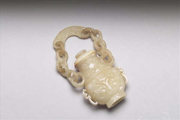 玉獸面紋活環提梁卣