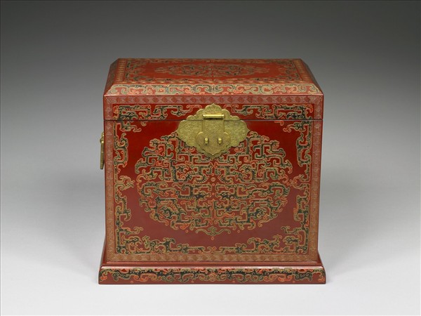 戧金描漆龍鳳紋箱