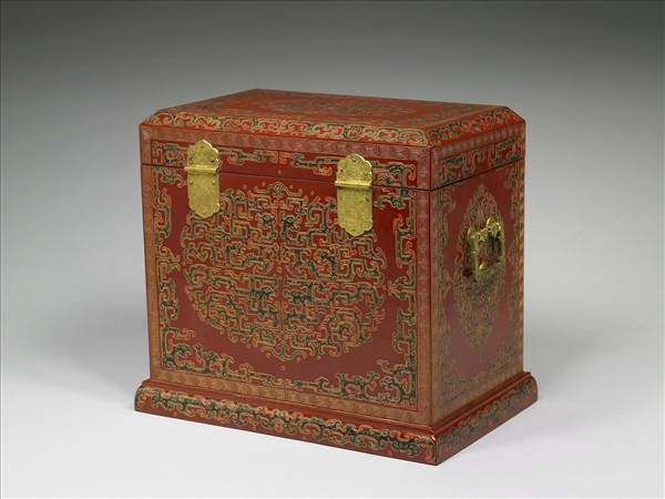 戧金描漆龍鳳紋箱