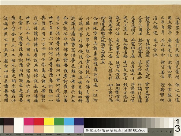 唐人寫妙法蓮華經　卷