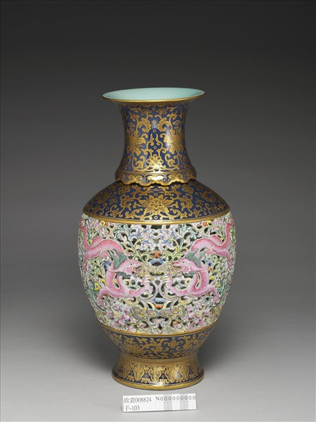 洋彩玲瓏轉旋瓶