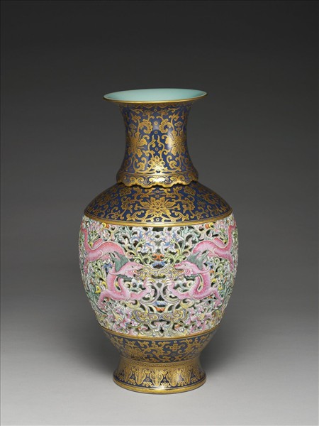 洋彩玲瓏轉旋瓶