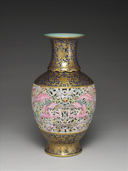 洋彩玲瓏轉旋瓶