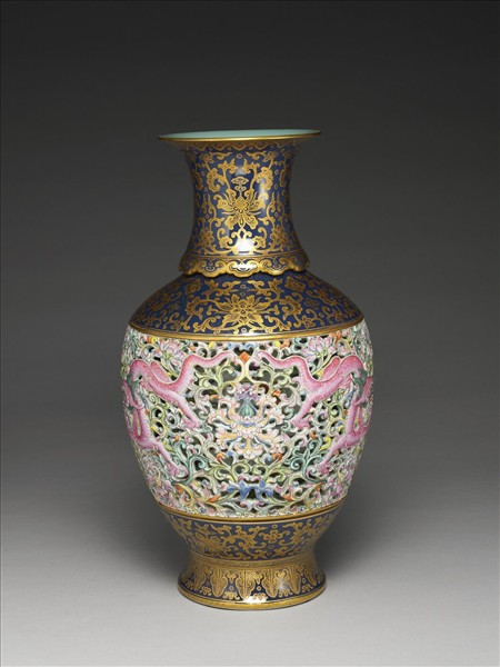 洋彩玲瓏轉旋瓶