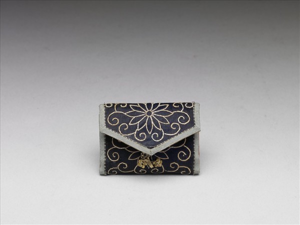 繡花卉火鐮荷包