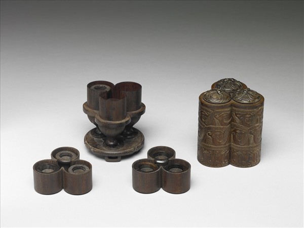 犀角嵌金銀絲扳指