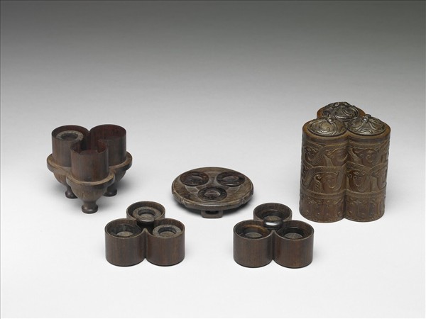 犀角嵌金銀絲扳指