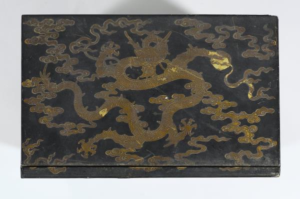 「金薤留珍‧圖」黑漆描金匣