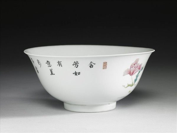五彩福壽碗