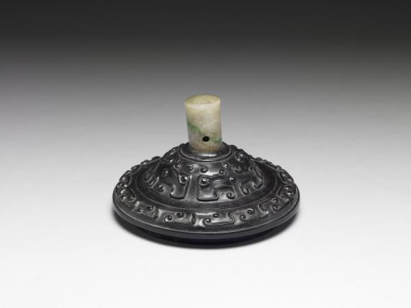 玉獸面紋爐木蓋