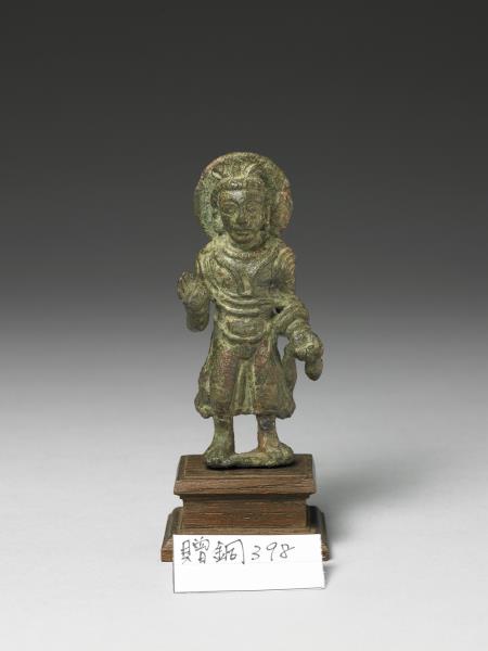 巴基斯坦 古犍陀羅 三到四世紀 青銅彌勒立像