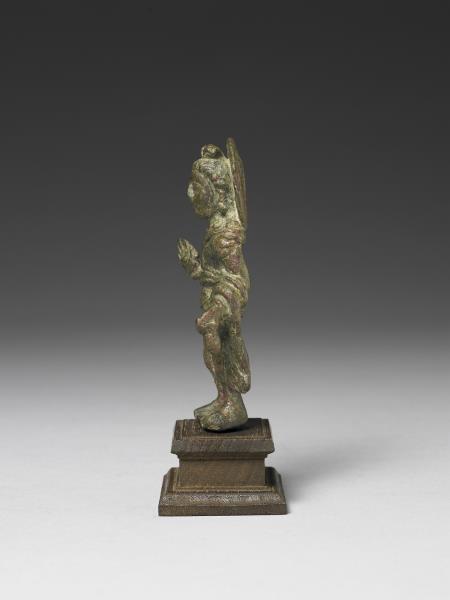 巴基斯坦 古犍陀羅 三到四世紀 青銅彌勒立像