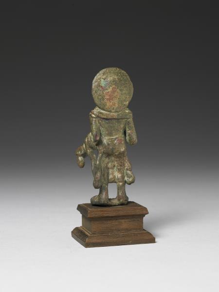 巴基斯坦 古犍陀羅 三到四世紀 青銅彌勒立像