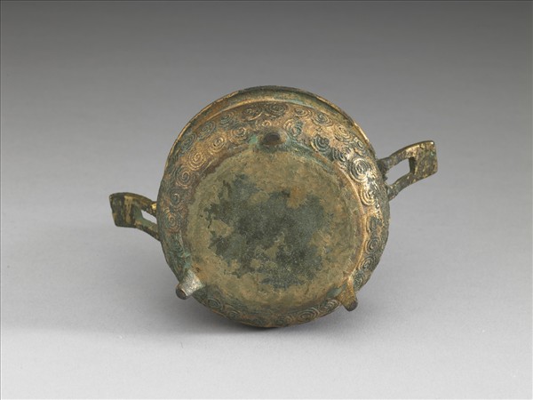 韓國 朝鮮時代 十七世紀或更晚 銅鎏金獅鈕香爐