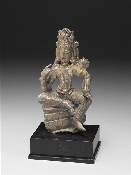 西北印度 喀什米爾 九~十世紀 白銅觀音菩薩半跏像