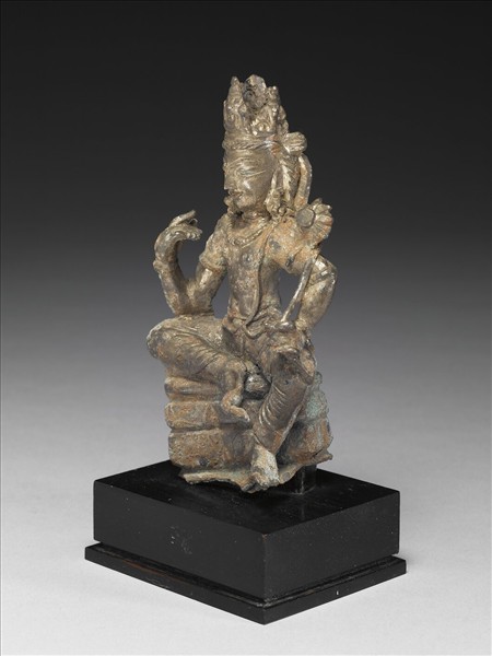 西北印度 喀什米爾 九~十世紀 白銅觀音菩薩半跏像