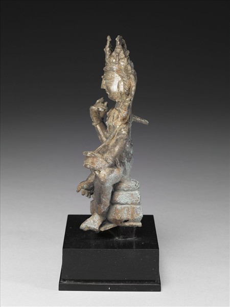 西北印度 喀什米爾 九~十世紀 白銅觀音菩薩半跏像