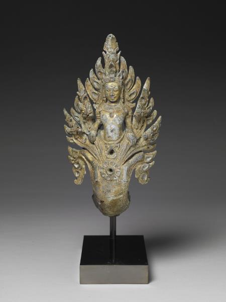 柬埔寨 巴揚 十二~十三世紀風格 銅鎏金肩輿配件