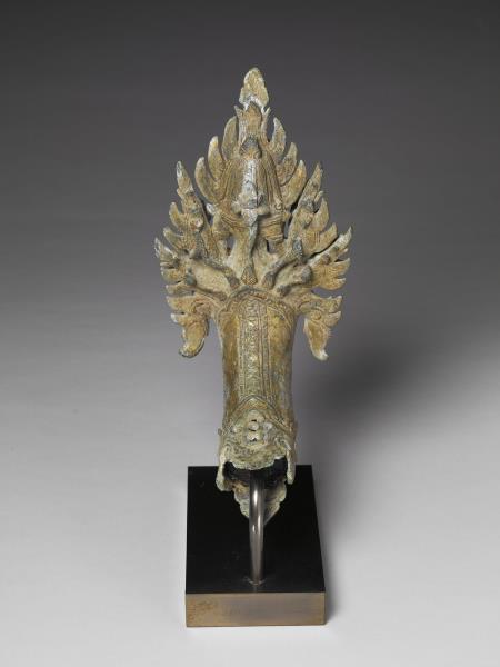 柬埔寨 巴揚 十二~十三世紀風格 銅鎏金肩輿配件