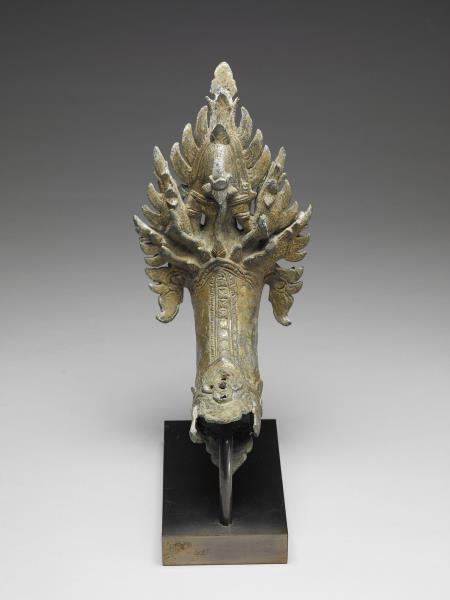 柬埔寨 巴揚 十二~十三世紀風格 銅鎏金肩輿配件