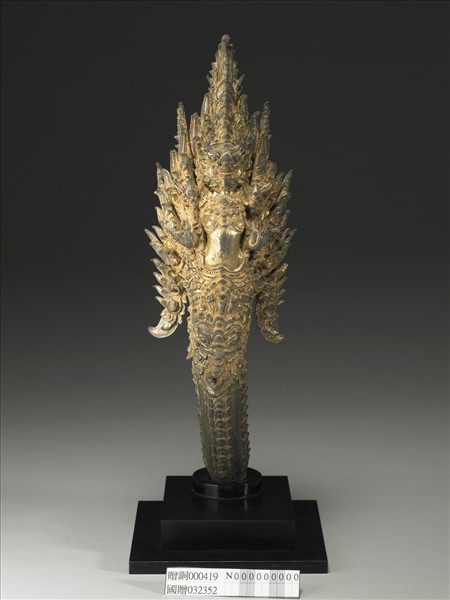 柬埔寨 巴揚 十二~十三世紀風格 銅鎏金肩輿配件