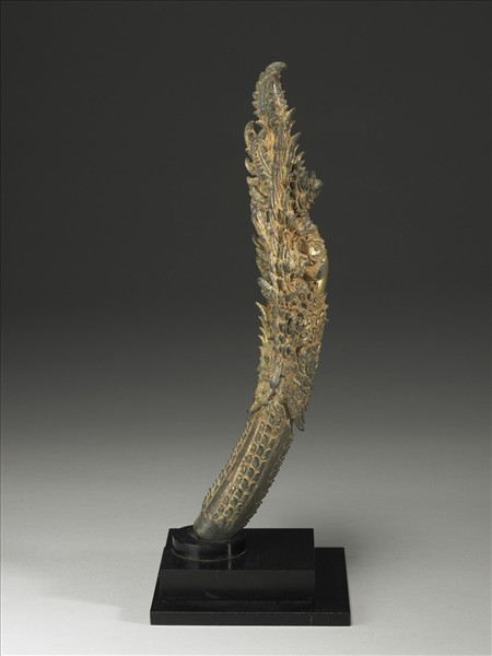 柬埔寨 巴揚 十二~十三世紀風格 銅鎏金肩輿配件