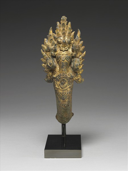 柬埔寨 巴揚 十二~十三世紀風格 銅鎏金肩輿配件