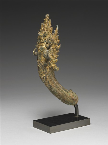 柬埔寨 巴揚 十二~十三世紀風格 銅鎏金肩輿配件