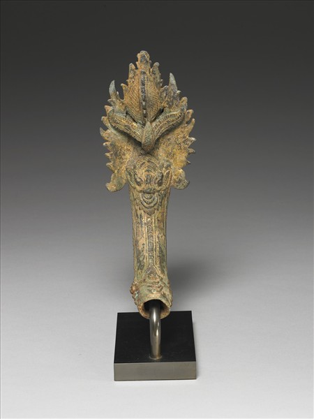 柬埔寨 巴揚 十二~十三世紀風格 銅鎏金肩輿配件