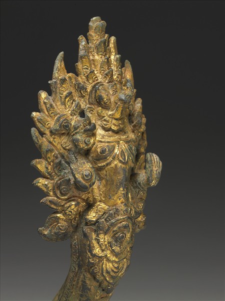 柬埔寨 巴揚 十二~十三世紀風格 銅鎏金肩輿配件