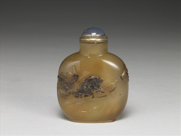 瑪瑙巧雕鼻煙壺