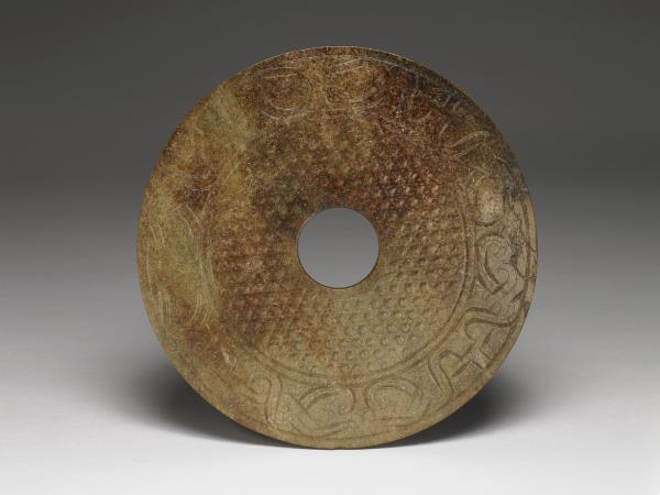 雙身龍鳳紋玉璧