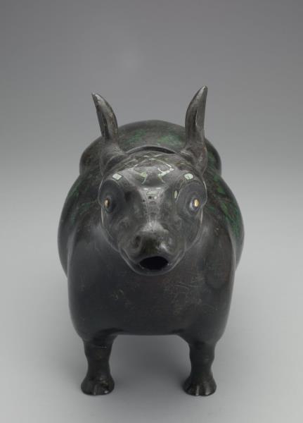 嵌綠松石金屬絲犧尊