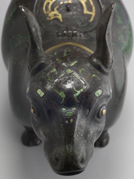 嵌綠松石金屬絲犧尊