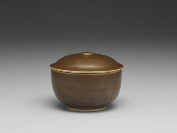 定窯 褐釉蓋杯