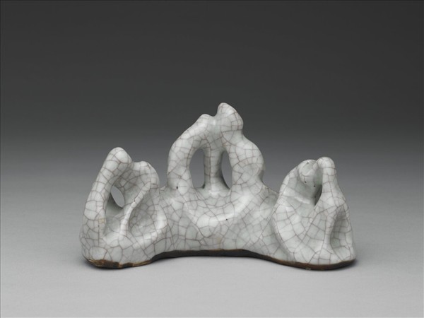 Brush rest with celadon glaze by Unknown artist