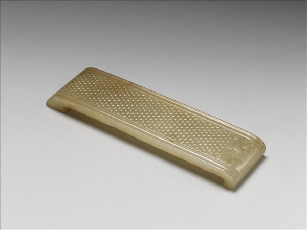 紫檀嵌玉劍璏紙鎮