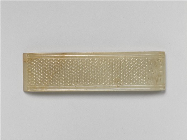 紫檀嵌玉劍璏紙鎮