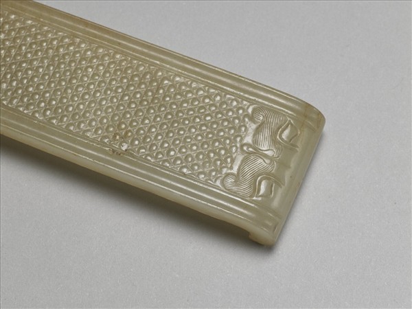 紫檀嵌玉劍璏紙鎮