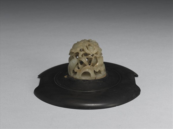 汀渚鷺鷥紋玉頂