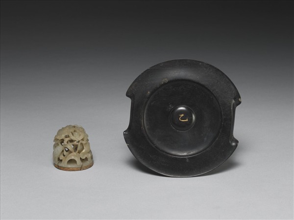 汀渚鷺鷥紋玉頂