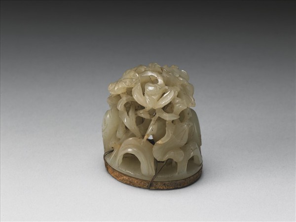 汀渚鷺鷥紋玉頂