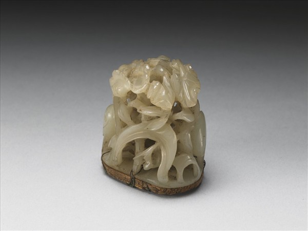 汀渚鷺鷥紋玉頂