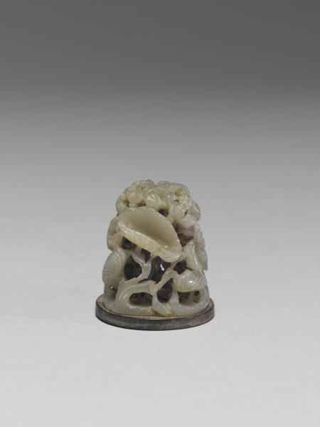 汀渚鷺鷥紋玉頂