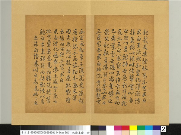 清乾隆墨蹟（二）　冊　書晉索靖月儀帖