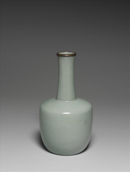 汝窯 青瓷紙槌瓶 「奉華」銘