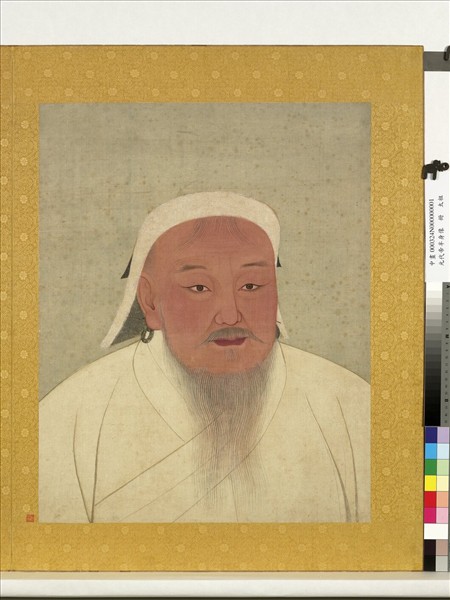 元代帝半身像　冊　元太祖