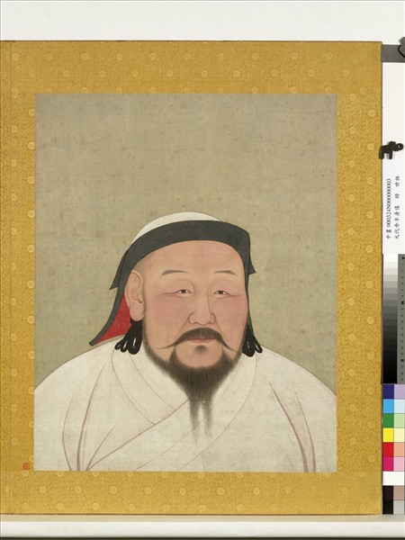元代帝半身像　冊　元世祖